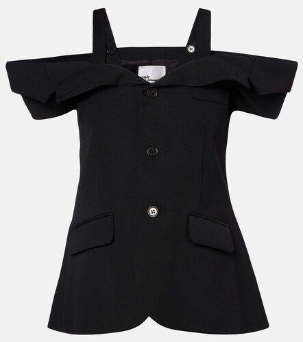 Noir Kei Ninomiya Cutout wool top - Noir Kei Ninomiya - Modalova