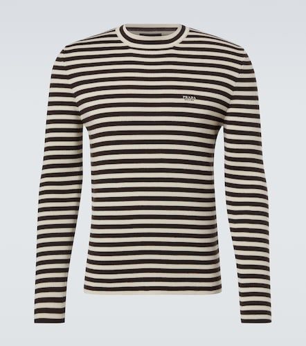 Prada Striped virgin wool sweater - Prada - Modalova