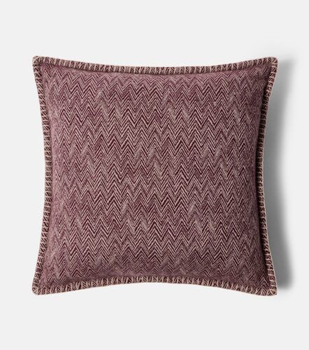 Cojín Camelia de lana y cachemir con zigzag - Missoni - Modalova
