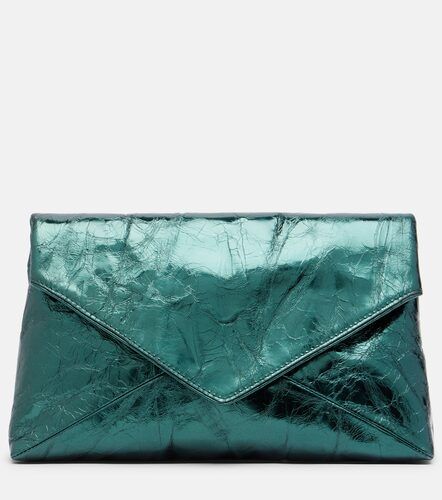 Medium metallic leather clutch - Dries Van Noten - Modalova