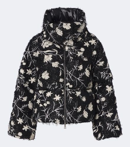 Chaqueta de plumas floral bordada - Moncler - Modalova