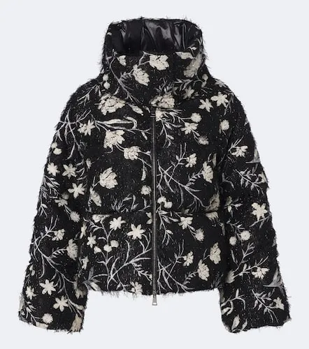 Chaqueta de plumas floral bordada - Moncler - Modalova