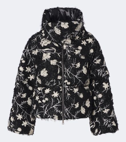 Moncler Floral sequined down jacket - Moncler - Modalova
