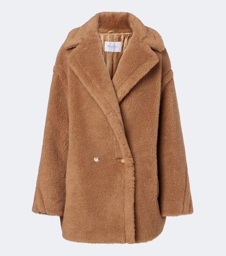 Abrigo cruzado de pelo y seda - Max Mara - Modalova