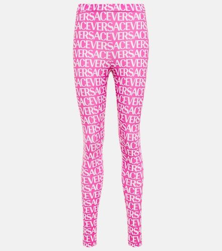 Versace Leggings con logo - Versace - Modalova