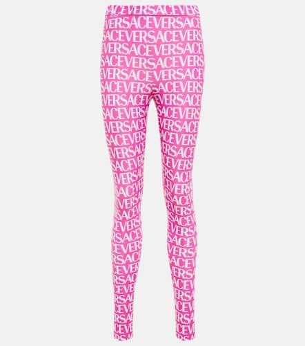 Versace Logo printed leggings - Versace - Modalova