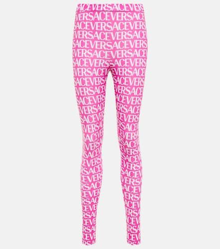 Versace Logo printed leggings - Versace - Modalova