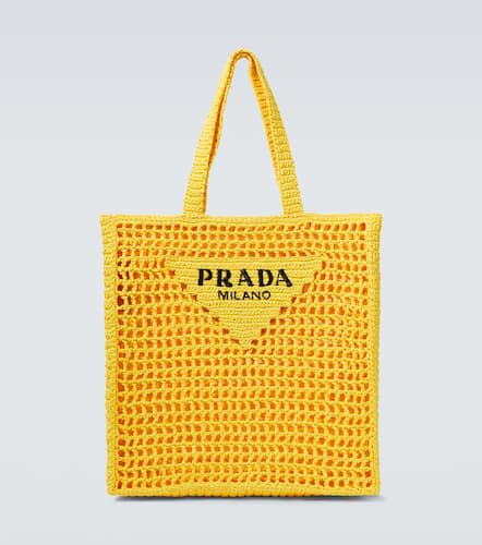 Prada Logo crochet tote bag - Prada - Modalova