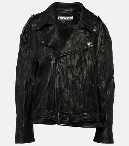 Chaqueta oversized Linor de piel - Acne Studios - Modalova