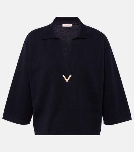 Valentino Logo virgin wool top - Valentino - Modalova