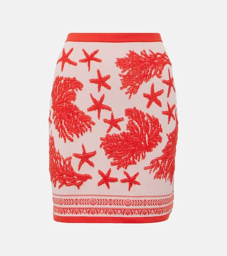 Barocco Sea jacquard miniskirt - Versace - Modalova