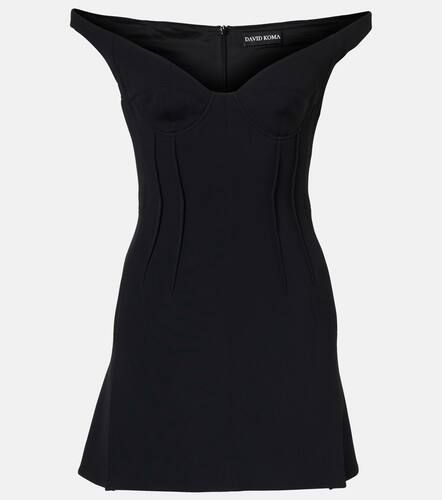 Vestido corto con hombros descubiertos - David Koma - Modalova