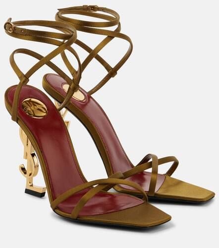 Opyum 110 satin crÃªpe sandals - Saint Laurent - Modalova