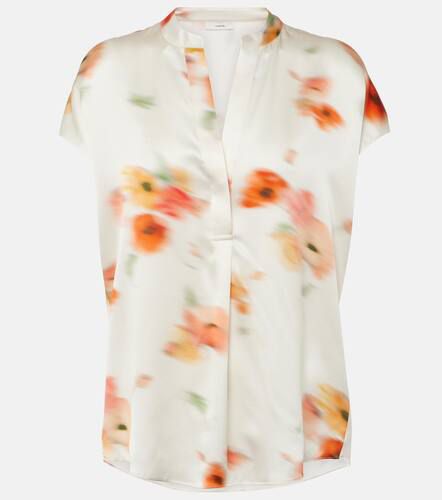 Vince Floral silk satin blouse - Vince - Modalova