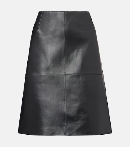 Falda midi de piel con paneles - Toteme - Modalova