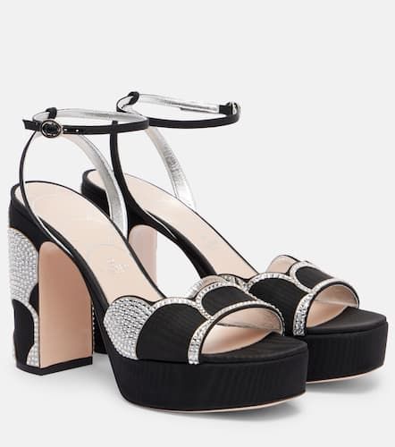 Sandali con plateau Bowow 115 in moiré - Valentino Garavani - Modalova