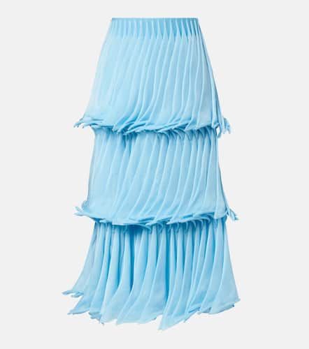 Alaa Pleated tiered maxi skirt - Alaia - Modalova