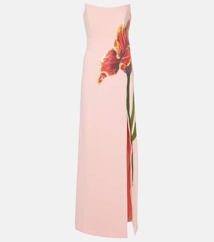 Margita floral crÃªpe corset gown - Costarellos - Modalova