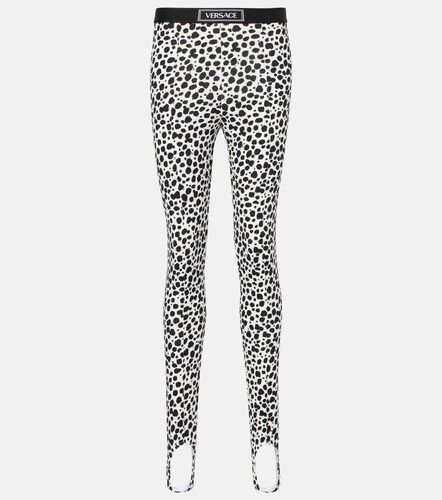 Versace Leopard-print leggings - Versace - Modalova