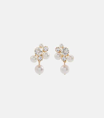 Orecchini Bristol bagnati in con perle bijoux e cristalli - Jennifer Behr - Modalova