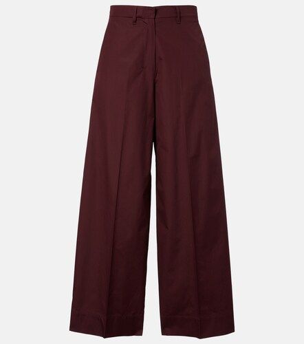 Pantalones anchos de popelín de algodón - 'S Max Mara - Modalova