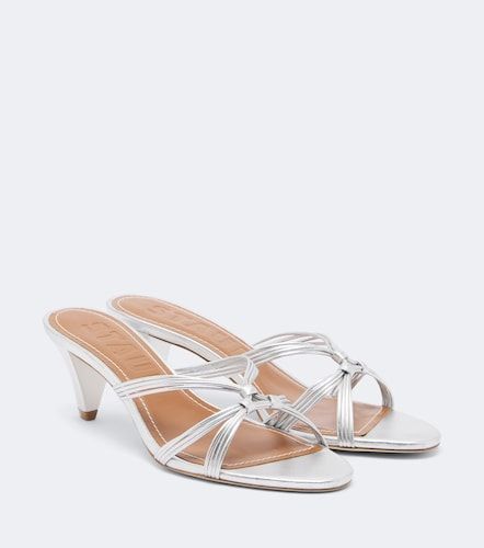 Staud Carrie metallic leather mules - Staud - Modalova