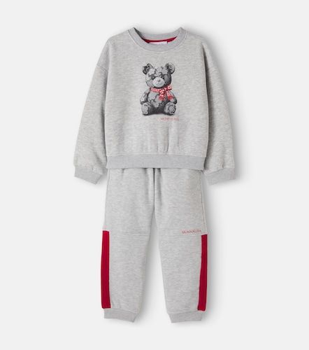 Sudadera y pantalones en mezcla de algodón - Monnalisa - Modalova