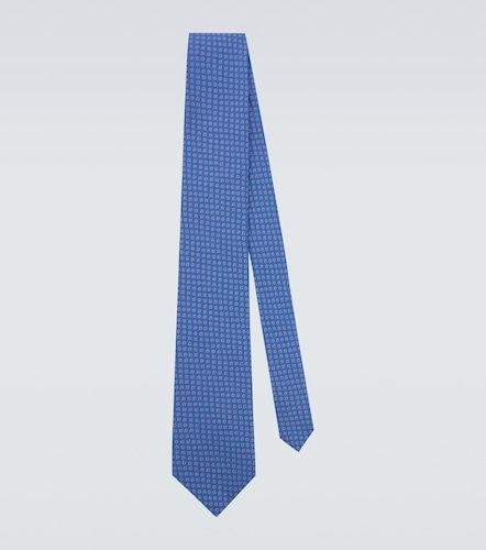 Cravatta in jacquard di seta a pois - Charvet - Modalova