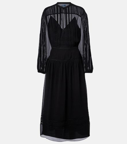 Abito midi in georgette con pizzo - Polo Ralph Lauren - Modalova