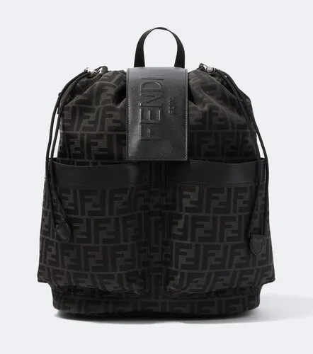 Fendi Rucksack Strike mit Leder - Fendi - Modalova
