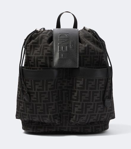 Strike FF Zucca leather-trimmed backpack - Fendi - Modalova