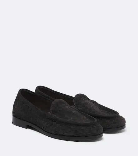 Silenzio Intrecciato suede loafers - Bottega Veneta - Modalova