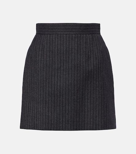Versace Virgin wool twill miniskirt - Versace - Modalova