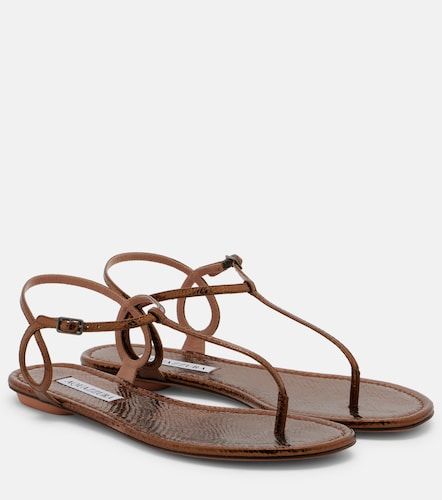 Almost Bare leather thong sandals - Aquazzura - Modalova