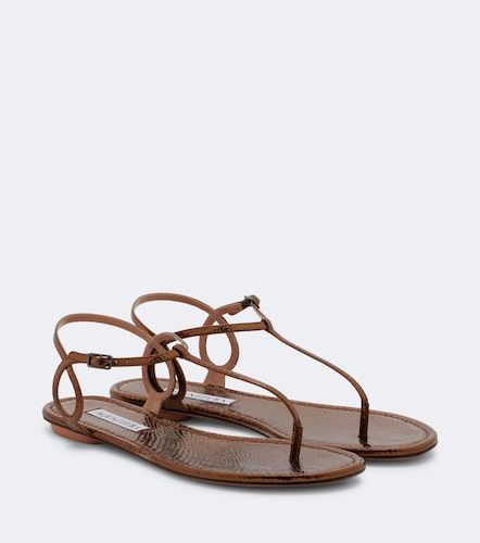 Sandalias Almost Bare de piel grabada - Aquazzura - Modalova