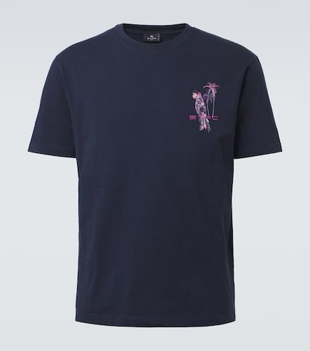 Camiseta de jersey de algodón estampada - Etro - Modalova