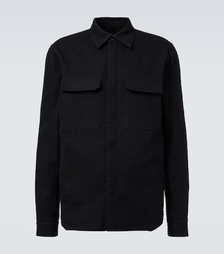 Camicia Work in flanella di cotone e lana - Rick Owens - Modalova