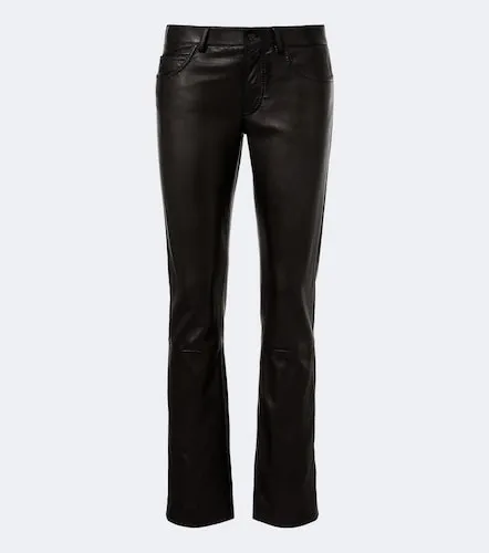 Gucci Leather straight pants - Gucci - Modalova