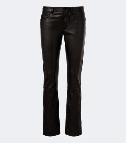 Gucci Pantaloni regular in pelle - Gucci - Modalova