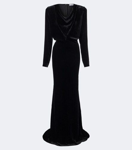 Vestido de fiesta de terciopelo drapeado - Stella McCartney - Modalova