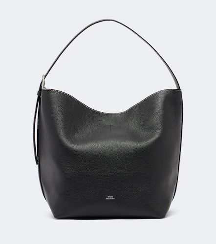 Belted Medium leather tote bag - Toteme - Modalova