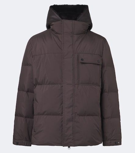 Daunenjacke mit Shearling - Yves Salomon - Modalova