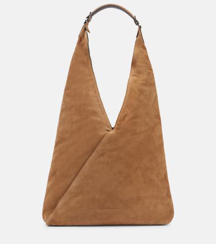 Embellished suede shoulder bag - Brunello Cucinelli - Modalova