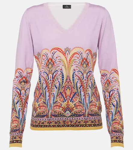 Etro Printed silk-blend sweater - Etro - Modalova