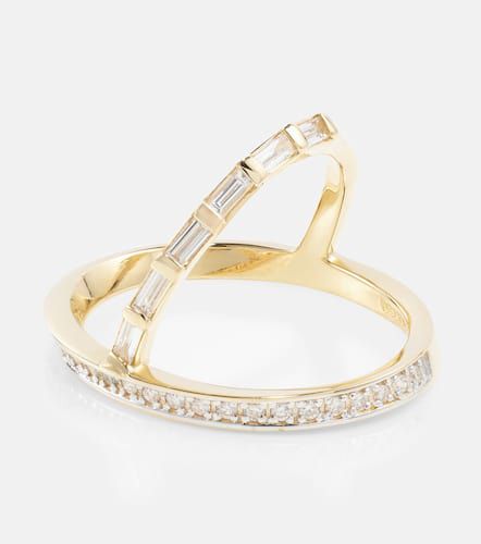 Kt Y-bar ring with diamonds - Mateo - Modalova