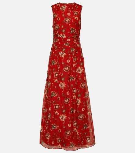 Reyes printed cotton and silk maxi dress - SIR - Modalova