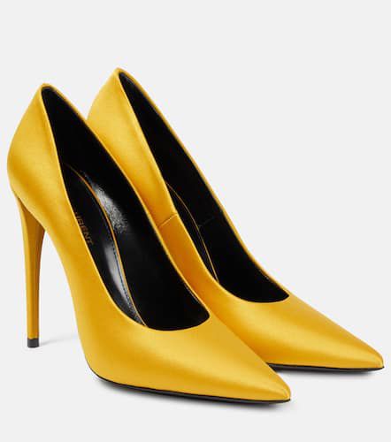 Monceau 110 satin crÃªpe pumps - Saint Laurent - Modalova