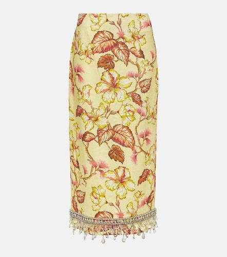 Falda midi Matchmaker de lino adornada - Zimmermann - Modalova