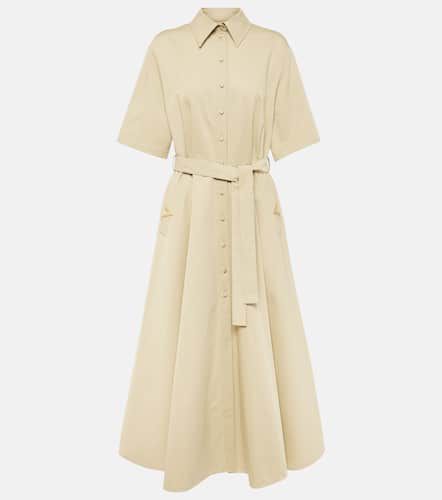 VGold cotton and linen shirt dress - Valentino - Modalova