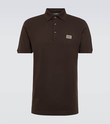 Logo cotton polo shirt - Dolce&Gabbana - Modalova